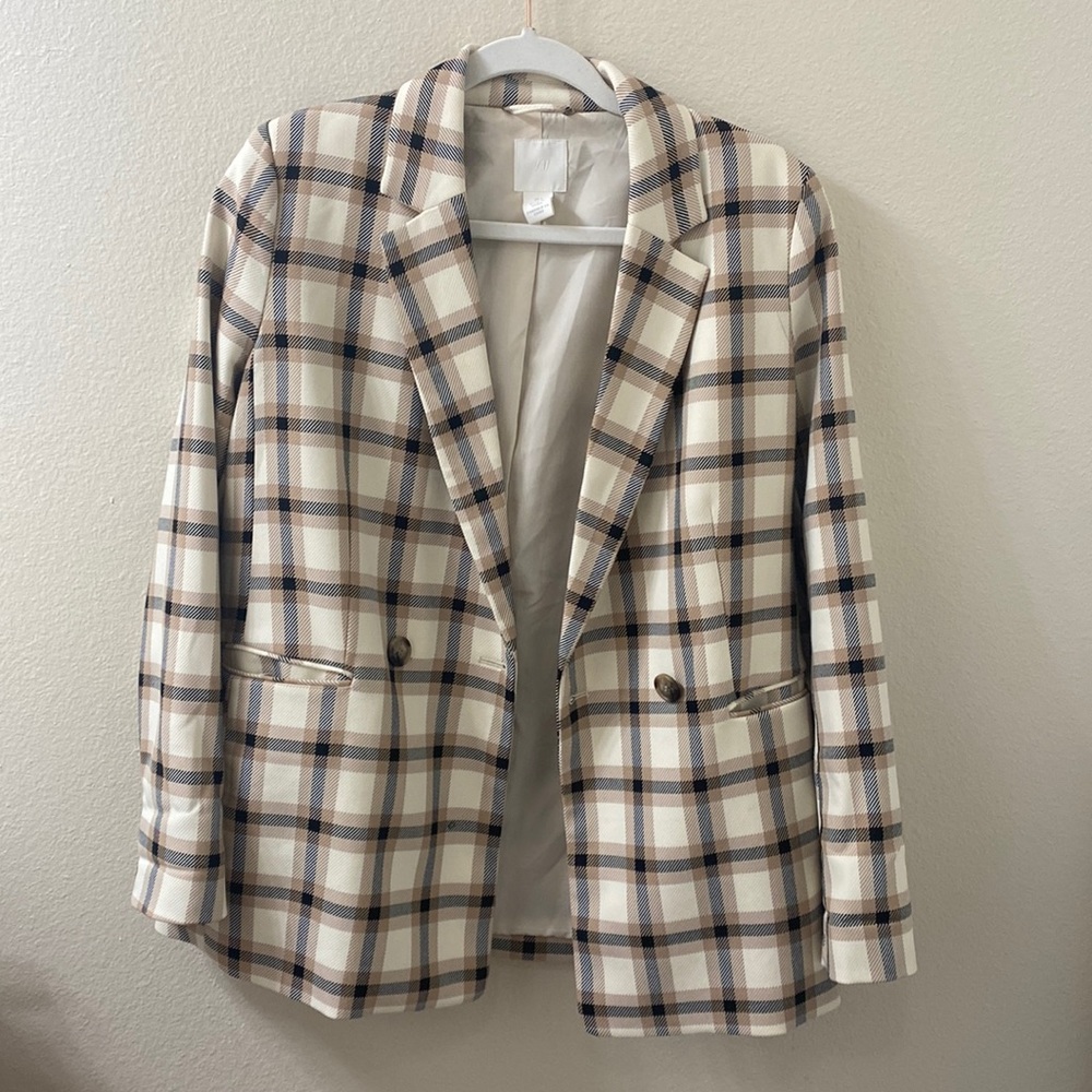 H&M Plaid Blazer